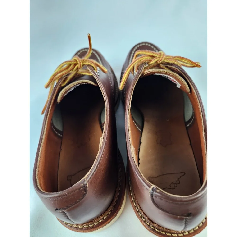 Red Wing Heritage 8109 Moc Toe Oxford Shoes Brown Leather Work Boots USA Men 7.5